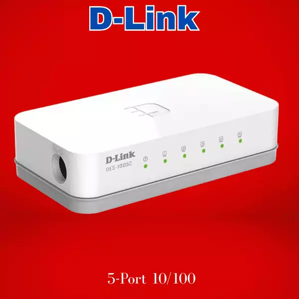 5-Port 10/100 Mbps Unmanaged Desktop Switch DES-1005C