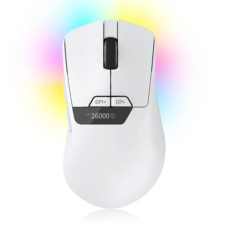 Souris Gaming 7D 3-en-1 (2.4G + BT + Filaire) – 26000 DPI, RGB, Programmable & Ergonomiqu