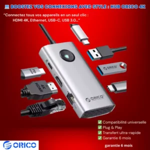 ORICO Type-C 6-in-1 5Gbps  ORICO-PW11-6P25R