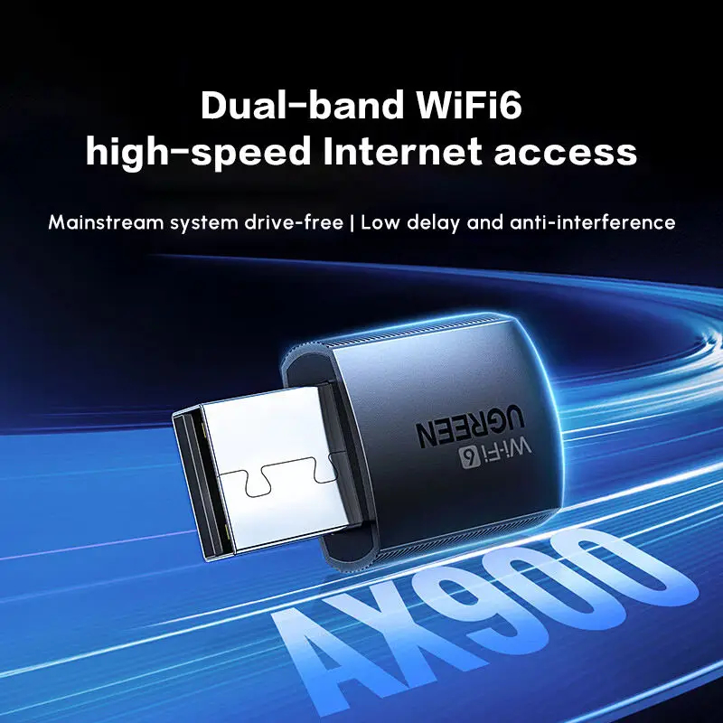 UGREEN CM760 Adaptateur USB WiFi 6 AX300 – Carte Réseau Sans Fil pour PC / Portable – Image 3