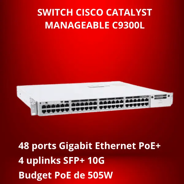 SWITCH CISCO CATALYST MANAGEABLE C9300L
