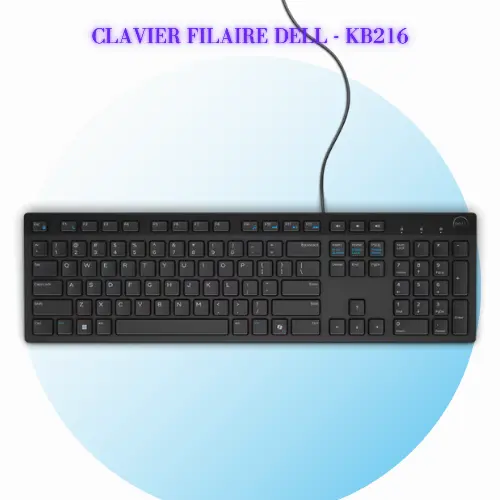 Clavier filaire Dell – KB216 – français (AZERTY) – noir