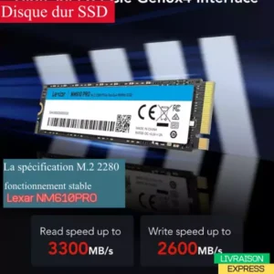 Lexar NM610PRO SSD, M.2 2280 PCIe Gen3x4 NVMe 1tb