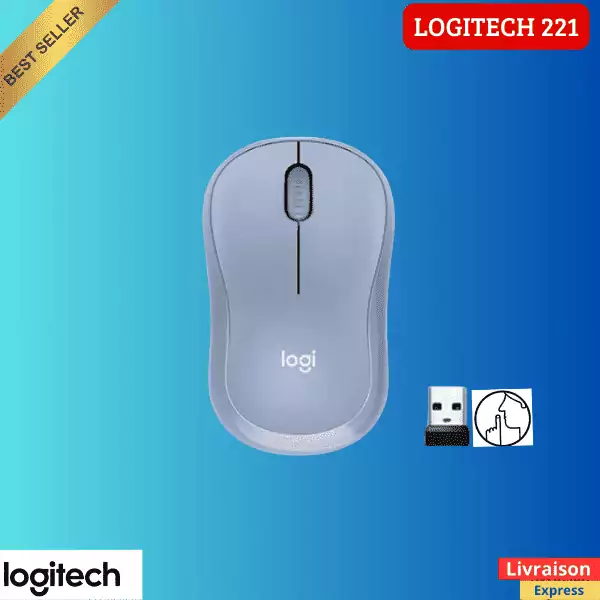 Souris Logitech M221 2.4 GHz ( sans fil silencieuse ) – Image 2