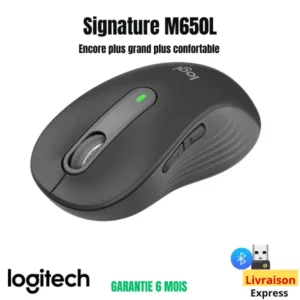 Souris Logitech Signature M650 L NOIR (Bluetooth & dongle )