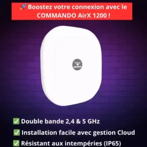 Point d'acces COMMANDO AirX 1200 Mbit/s, 2,4 GHz + 5 GHz