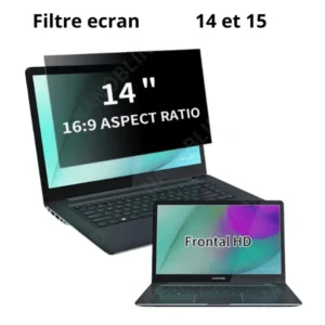 Filtre de confidentialité pour ordinateur 14"a 15"