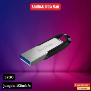 Clé USB 3.0 SanDisk Ultra Flair 32 Go 150 Mo/s Métal