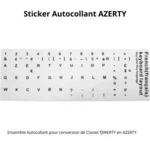 Autocollants sticker De Clavier D'ordinateur blanc