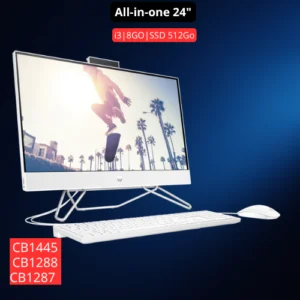 HP All in One 24-CB1445 i3 8Go 512Go SSD DVD 24"