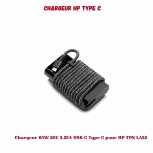 Chargeur 65W 20V 3.25A USB-C Type-C pour HP TPN-LA22