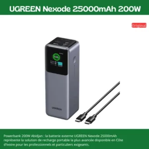 Powerbank UGREEN Nexode 25000mAh 200W - Chargeur Portable Rapide PD 3.1