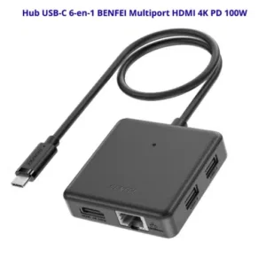 Hub USB C 6 en 1 BENFEI HDMI 4K PD 100W
