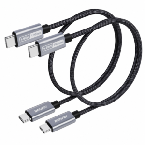 Câble USB-C BENFEI 10 Gbps 60W Charge Rapide 0.3m x 2pieces
